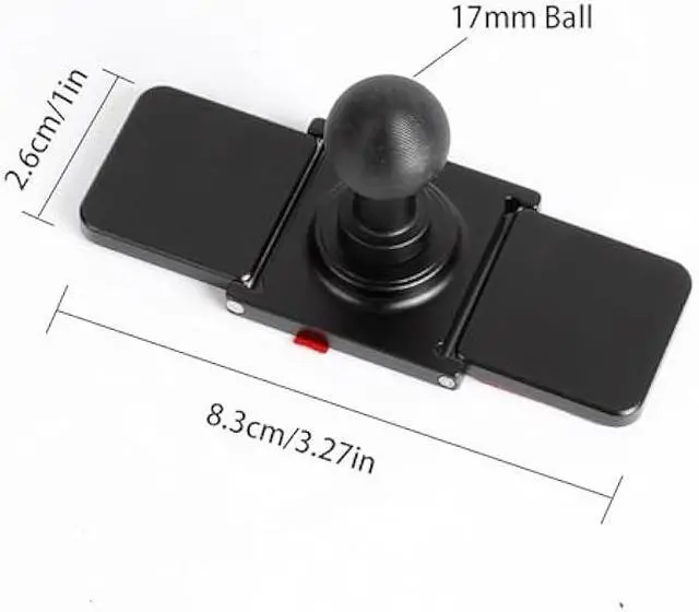Alt view image 5 of 7 - Adhesive 17mm Ball Mount with Extension Adapter for Car Phone Holder, Suction Cup Base for Mounting on Car Dashboards, 17mm Ball Head Stand Base Compatible with Garmin Nuvi GPS Navigator