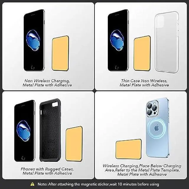 Alt view image 7 of 7 - Magnetic Car Phone Holder Mount, Upgraded Clip Car Cell Phone Holder, 360° Strong Magnet Phone Holder for Car, Phone Mount for Car Vent Compatible with iPhone, Samsung, Smartphones, Tablets