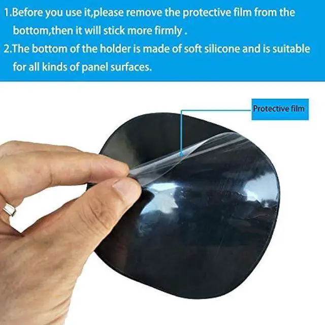 Alt view image 4 of 5 - Car Cell Phone Holder Dashboard Phone Mount - Anti-Slip Silicone Pad Phone Stand Compatible with iPhone, Samsung, Android Smartphones