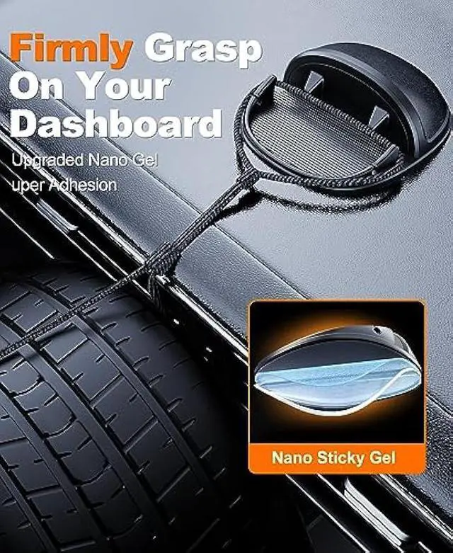 Alt view image 2 of 6 - Beeasy Car Phone Holder, Dashboard Phone Holder for Car Anti-Slip Silicone Car Pad Phone Mount, Hands Free Phone Stand Compatible with iPhone, Samsung, Android Smartphones, GPS Navigation Devices