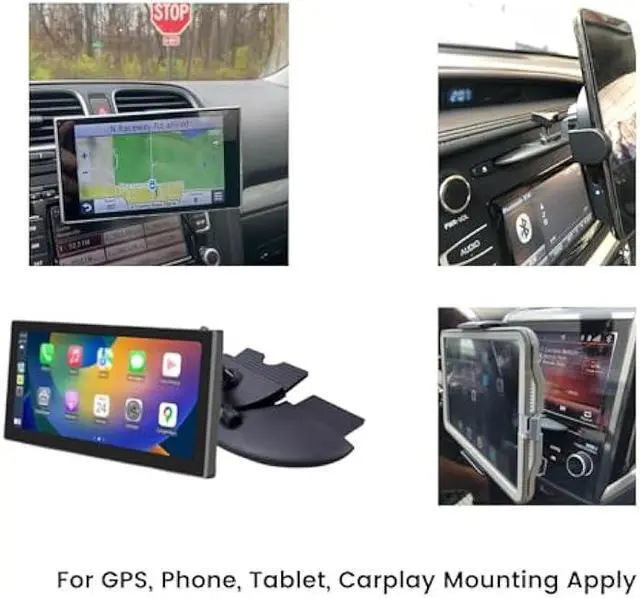 Alt view image 5 of 5 - Replacement CD Phone Mount, CD Slot Mounting Bracket Base Compatible with Garmin Nuvi Serie 3.5-7 inches Sat Nav [17mm/0.67in Ball Joint], GPS, Magnetic Mount/Phone Holder Clamp/Tablet Mount