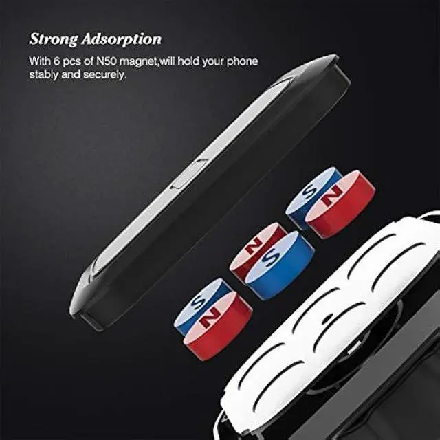 Alt view image 2 of 5 - Car Phone Mount,Magnetic Cd Slot Car Mount Phone Holder 6 Magnet for iPhone 11 Pro Xs MAX XR XS X 8 7 Plus, Galaxy S10 S10+ S10e S9 Note 9 (Black)