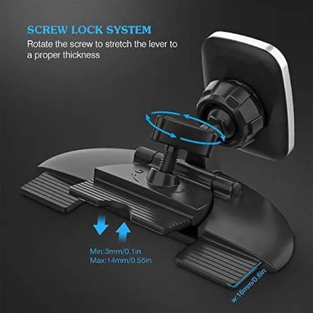 Alt view image 3 of 5 - Car Phone Mount,Magnetic Cd Slot Car Mount Phone Holder 6 Magnet for iPhone 11 Pro Xs MAX XR XS X 8 7 Plus, Galaxy S10 S10+ S10e S9 Note 9 (Black)