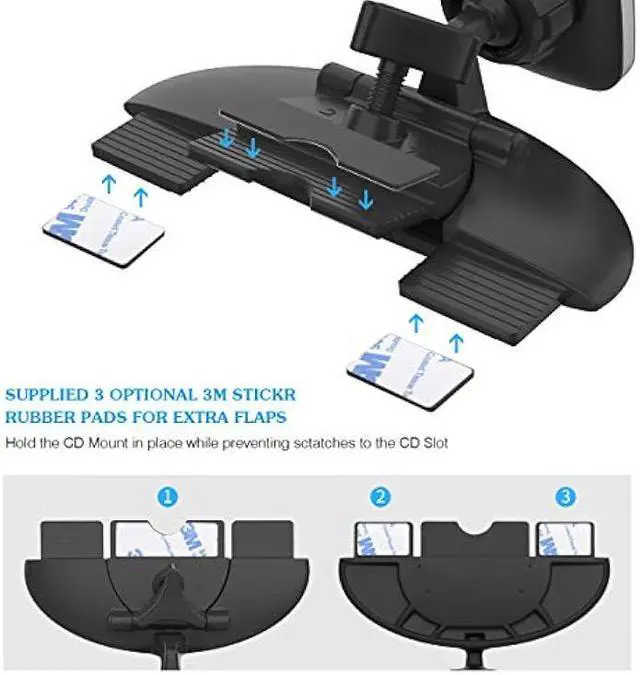 Alt view image 4 of 5 - Car Phone Mount,Magnetic Cd Slot Car Mount Phone Holder 6 Magnet for iPhone 11 Pro Xs MAX XR XS X 8 7 Plus, Galaxy S10 S10+ S10e S9 Note 9 (Black)