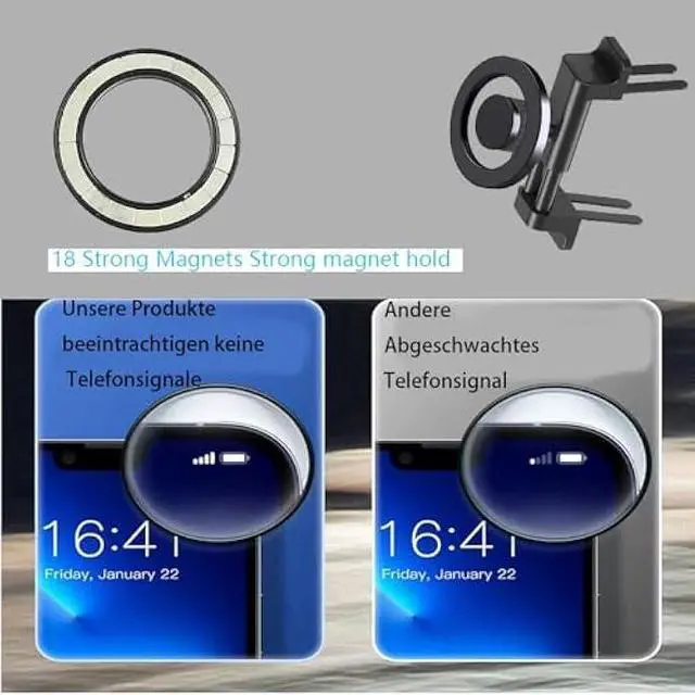 Alt view image 3 of 6 - Car Vent Phone Mount Design for Mercedes Benz GLA/GLC/GLE/GLS/GLB-Class, C/E/S/B/A-Class,W205/W206, Car Mount, Mini Cooper Phone Holder, Mercedes Benz/Mini Cooper Car Accessories