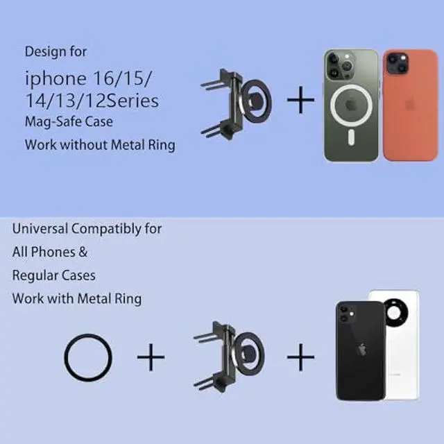 Alt view image 4 of 6 - Car Vent Phone Mount Design for Mercedes Benz GLA/GLC/GLE/GLS/GLB-Class, C/E/S/B/A-Class,W205/W206, Car Mount, Mini Cooper Phone Holder, Mercedes Benz/Mini Cooper Car Accessories