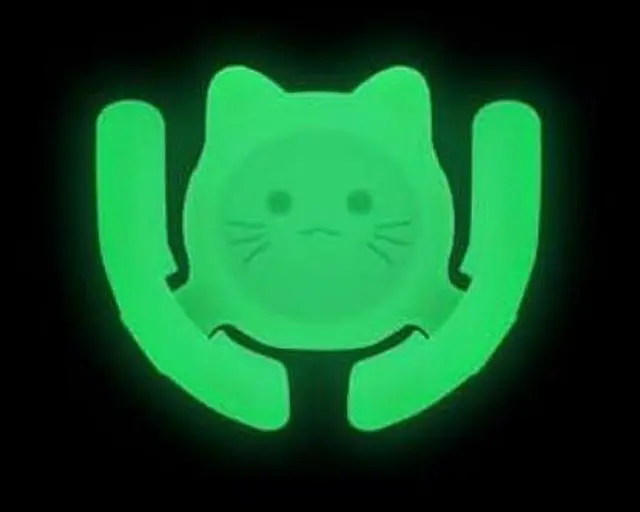 Alt view image 3 of 5 - Multi-Surface Holder Car Mount 4 Pack Compatible for Popsocket Grip Holder for Pop Socket Mount Device Accessory Wall Mount Cute Cat Strong Adhesive Sticky (Black, Pink, White, Glow in Dark)