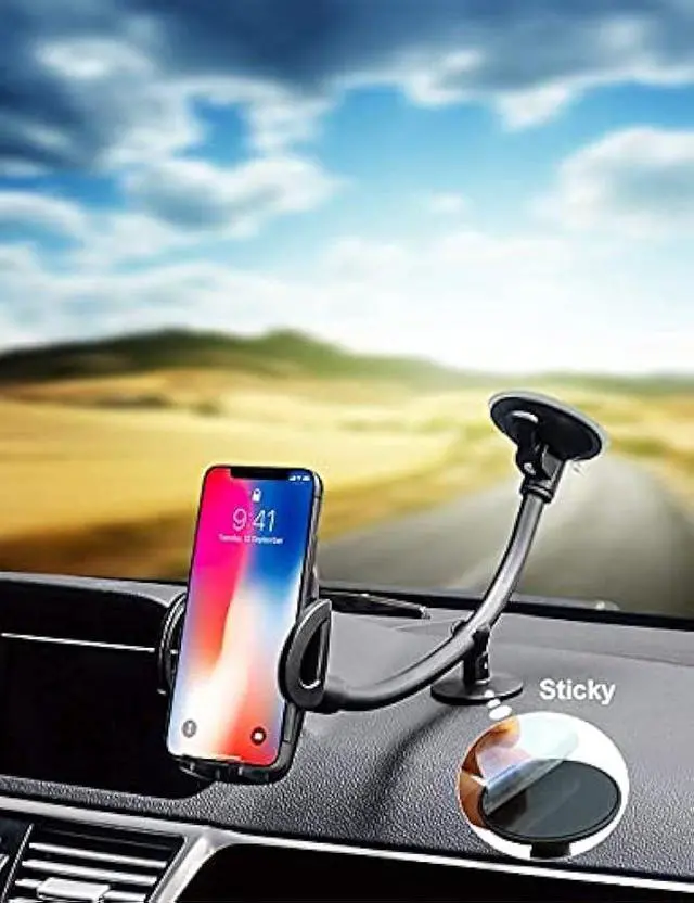 Alt view image 2 of 5 - EXSHOW Portable Electronic Device Mount, Black, Compatible with iPhone 11 Pro Max/11/XS Max/XS/XR/X/8 Plus/8/7 Plus/7/6S Plus/6S/SE