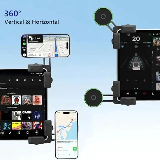 Alt view image 2 of 5 - Topfit for Tesla Phone Mount Wireless Charging, Magnetic Phone Holder for Tesla Model Y(Juniper) and Model 3 (Highland) Accessories