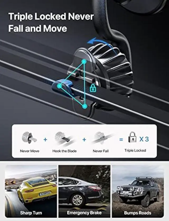 Alt view image 3 of 5 - Compatible for MagSafe Car Mount [Strongest Magnet] Magnetic Phone Holder for Car [360° Adjustable] Air Vent Magnetic Phone Mount Fit for MagSafe iPhone 16 15 14 13 12 Pro Max Plus Mini