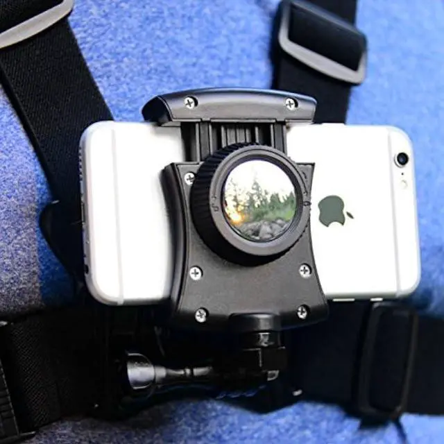 Alt view image 3 of 6 - Smartphone Chest Mount Universal Holder Compatible with iPhone and Samsung Phone Mount for Filming or Photos (Horizontal)