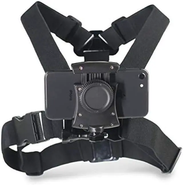 Alt view image 2 of 6 - Smartphone Chest Mount Universal Holder Compatible with iPhone and Samsung Phone Mount for Filming or Photos (Horizontal)