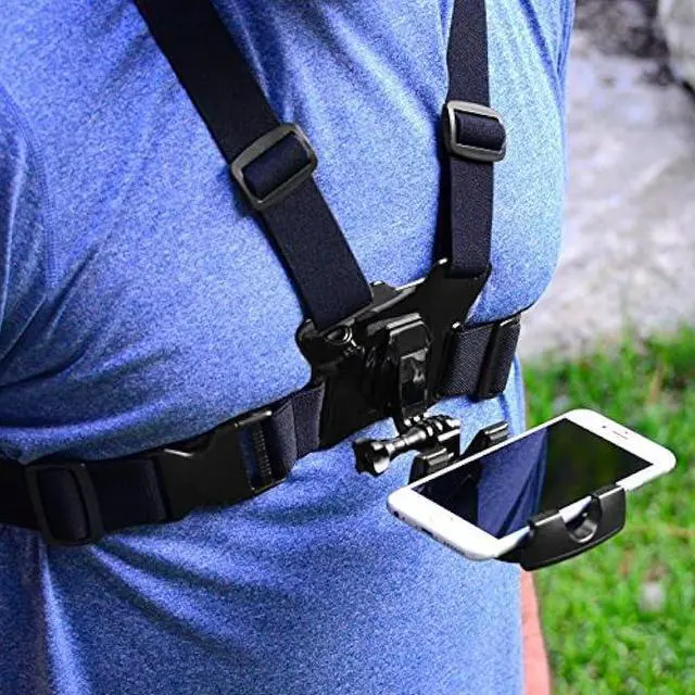 Alt view image 4 of 6 - Smartphone Chest Mount Universal Holder Compatible with iPhone and Samsung Phone Mount for Filming or Photos (Horizontal)
