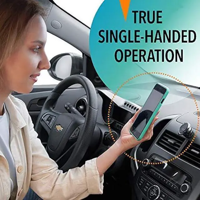 Alt view image 6 of 6 - Cell Phone Holder for Car Dashboard - iPhone Car Mount Compatible with Any Smartphone or GPS - Universal Auto-Grip Car Phone Mount Magnetic