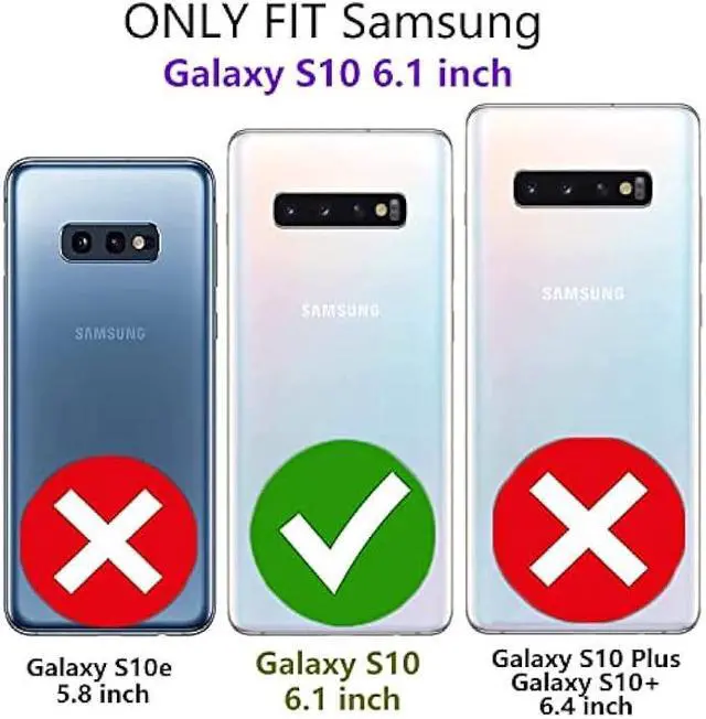 Alt view image 2 of 6 - for Samsung Galaxy S10 Case Military Grade Shockproof with Kickstand Stand Built-in Magnetic Car Mount Armor Heavy Duty Protective Case for Samsung Galaxy S10 Phone Case (Sliver)