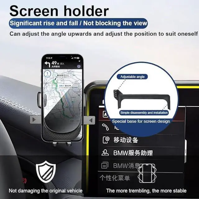 Alt view image 3 of 6 - Car Phone Holder for Mazda CX-5 Auto Accessories [Only for 2021-2024 CX5] [Auto Lock Hands Free Cell Phone Mount Car fits for iPhone & All Smartphones]