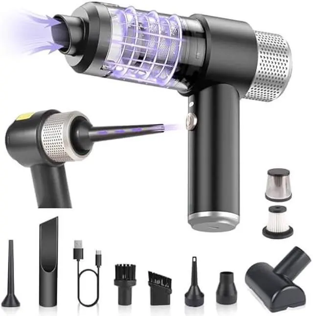 Main image of Handheld Car Vacuum Cleaner,Vacuum Black Cleaner with LED Ligh,Air Duster, 16000PA PortableHand Held Vacuum Suitable for in car, Home,OutdoorsOffice, Pet Clean