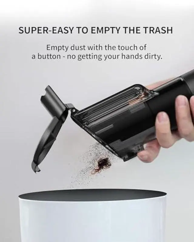 Alt view image 5 of 5 - AutoBot Car Vacuum Portable Cordless - 20000PA Handheld Vacuum for Pet Hair, 50 Min Runtime with 5 Attachments & Flexible Hose, 3Hr Fast Charge for Cars, Trucks, Home Cleaning (Type-C)