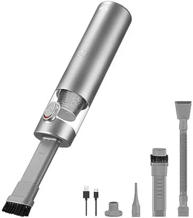 Main image of Brigii Mini Handheld Vacuum Cordless, 3 in 1-Car Vacuum & Air Duster & Hand Pump, 3 Kinds of Crevice Nozzles for Small Spaces, Crevices, Portable Rechargeable Cleaner-M1