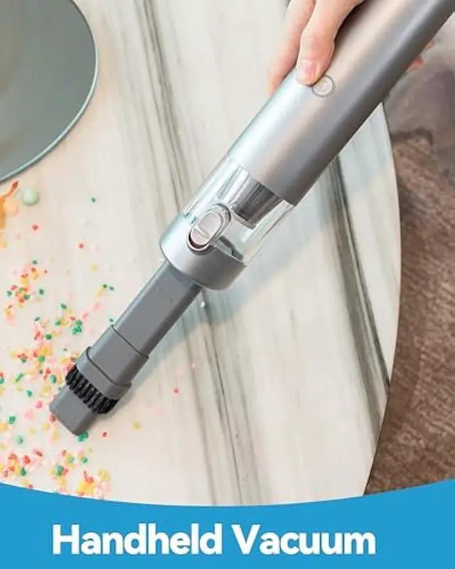 Alt view image 3 of 5 - Brigii Mini Handheld Vacuum Cordless, 3 in 1-Car Vacuum & Air Duster & Hand Pump, 3 Kinds of Crevice Nozzles for Small Spaces, Crevices, Portable Rechargeable Cleaner-M1