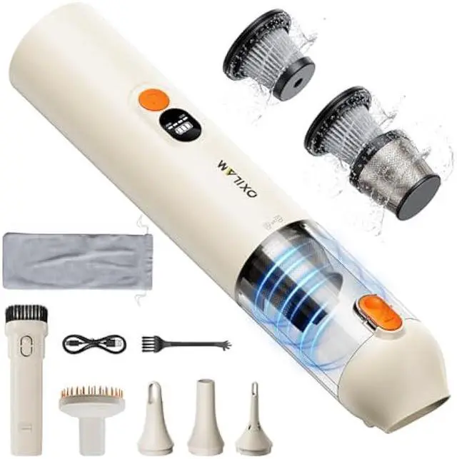 Main image of OXILAM 4 in 1 Car Vacuum - Handheld Vacuum 14000PA High Power, Portable Cordless Small Vacuum, Blow & Suction 2 in 1, Up to 30 Mins Runtime, Multi-Nozzles, Vacuum Cleaner for Home, Pet, Car, Office