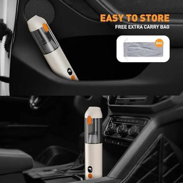 Alt view image 5 of 5 - OXILAM 4 in 1 Car Vacuum - Handheld Vacuum 14000PA High Power, Portable Cordless Small Vacuum, Blow & Suction 2 in 1, Up to 30 Mins Runtime, Multi-Nozzles, Vacuum Cleaner for Home, Pet, Car, Office