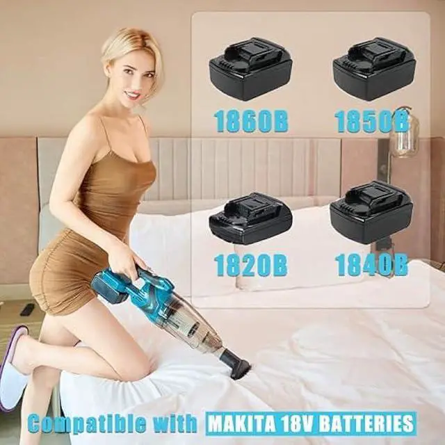 Alt view image 2 of 6 - Cordless Handheld Vacuum Cleaner for Makita 18V Battery, EasyClean Wet Dry Use,Wireless Handheld Vacuum for Car,Home, Boat,Workshop, Pet Hair, Furniture Cleaning (Tool Only No Battery)