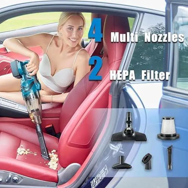 Alt view image 5 of 6 - Cordless Handheld Vacuum Cleaner for Makita 18V Battery, EasyClean Wet Dry Use,Wireless Handheld Vacuum for Car,Home, Boat,Workshop, Pet Hair, Furniture Cleaning (Tool Only No Battery)