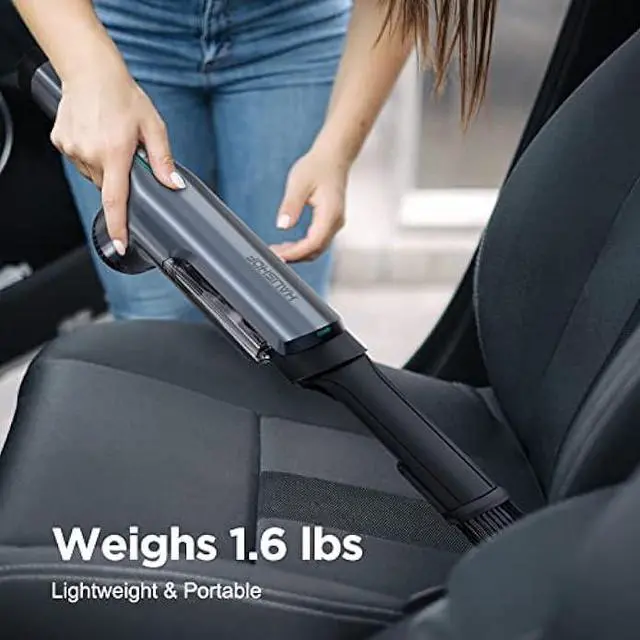 Alt view image 4 of 5 - HAUSHOF Handheld Vacuum Cordless, 120W Brushless Motor, lightweight, Portable, Fast-Charging Hand Vac with 12000Pa Powerful Suction and Multifunctional Attachments, Ideal for Home, Office, Pet and Car