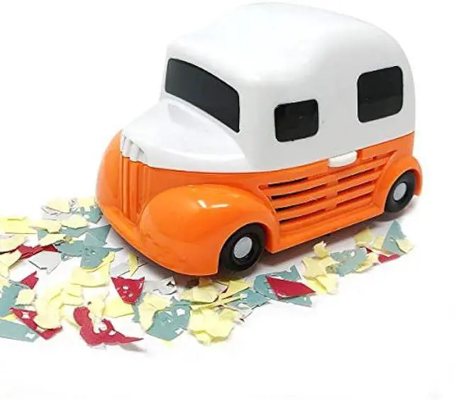 Alt view image 5 of 5 - allydrew Cute Portable Mini Vacuum Cleaner for Home and Office, Orange Truck