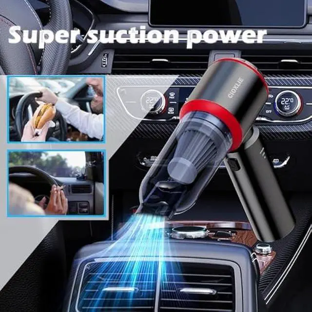 Alt view image 2 of 6 - Car Vacuum Cleaner High Power Upgrade 21000PA 3-in-1 Car Vacuum Cleaner for Home, Car, Office (Black Classic)