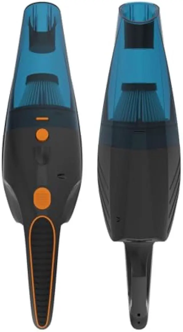 Main image of SEALON GV02 Handheld Rechargeable Car Vacuum Cleaner, 10KPa Vacuum Cleaner and Air Duster, High Power Hand Held Vacuum with LED Light and Multi-Nozzles for Car, Home, Office, Pet Orange 2 Pack