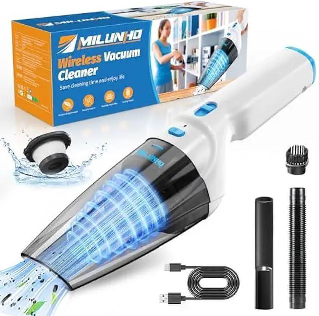 Main image of Powerful Handheld Vacuum Cordless, 9500PA Rechargeable Car Vacuum Portable Cordless, Lightweight & Portable Mini Handheld Vacuum Cleaner with Large-Capacity Battery for Car/Home/Pet