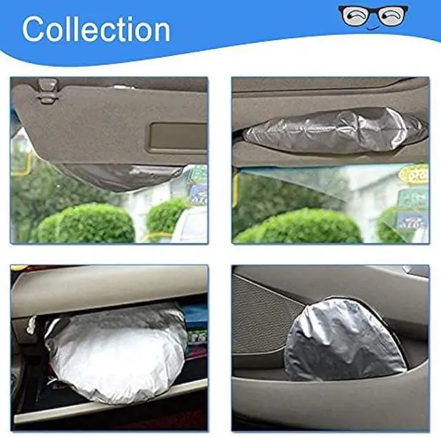 Alt view image 5 of 7 - HOMEYA Car Windshield Sunshade, Cartoon Panda Auto Sun Shade Foldable Sun Visor Protector UV Ray Reflector Shield to Keep Vehicle Cool & Damage Free Protect Kids Baby & Pets (59 x33.5 Inch) (Eye)