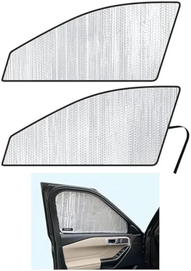 Main image of Side Window Front Seat Reflective Sunshade Sun Shade Accessories Custom Fit for 2020 2021 2022 2023 2024 2025 Ford Explorer SUV, ST, ST-Line, XLT, Limited, Platinum (Set of 2)