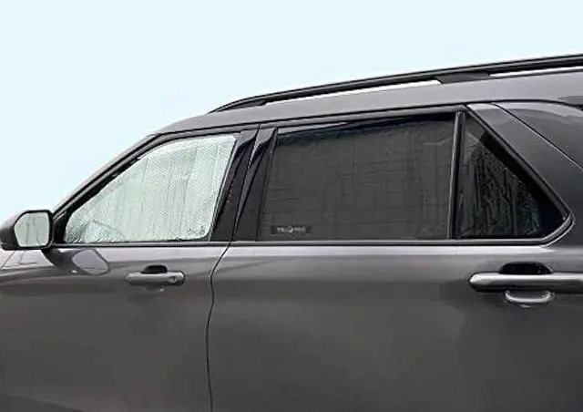 Alt view image 4 of 6 - Side Window Front Seat Reflective Sunshade Sun Shade Accessories Custom Fit for 2020 2021 2022 2023 2024 2025 Ford Explorer SUV, ST, ST-Line, XLT, Limited, Platinum (Set of 2)