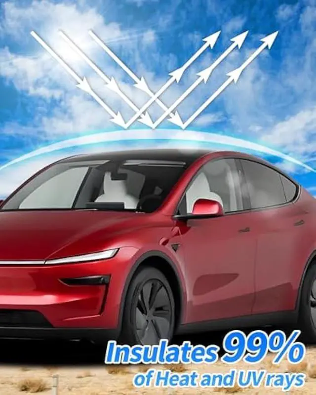 Alt view image 4 of 7 - for Tesla Model Y Juniper Sunshade Glass Roof Accessory Rear Windshield Sun Shade for Tesla Model Y Juniper 2025