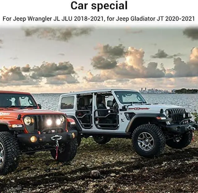 Alt view image 5 of 7 - Voodonala for Jeep JL Windshield Sunshade Window Sun Shade Sun Visor Shade Panel for 2018-2025+Jeep Wrangler JL JLU 2/4Door Gladiator JT 4xe Foldable Sun Shield Cover Block Heat and Block UV Rays Flag