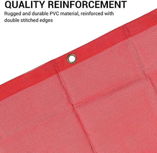 Alt view image 5 of 7 - JeCar JKU Sun Shade Mesh Sunshade Provides UV Sun Protection Exterior Accessories for Jeep Wrangler 2007-2018 JK Unlimited 4 Door Front & Rear, Red