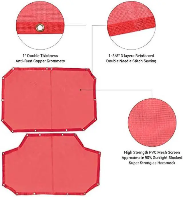 Alt view image 3 of 7 - JeCar JKU Sun Shade Mesh Sunshade Provides UV Sun Protection Exterior Accessories for Jeep Wrangler 2007-2018 JK Unlimited 4 Door Front & Rear, Red