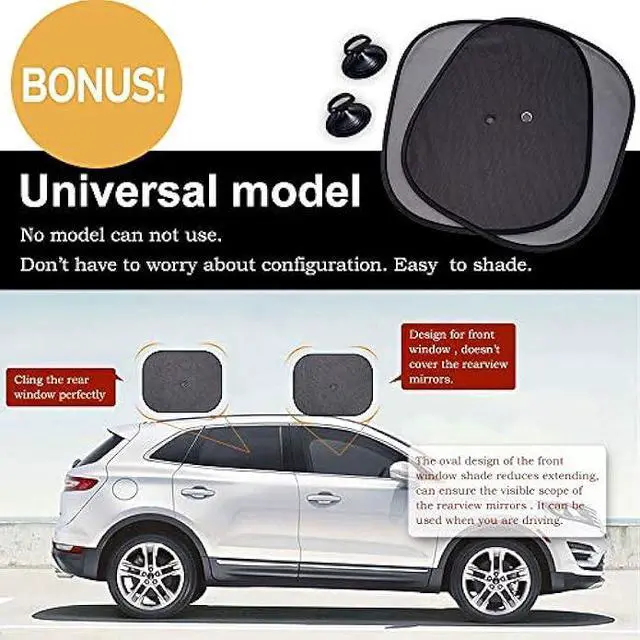 Alt view image 3 of 5 - Big Ant Windshield Sun Shade,Car Window Sunshade as Bonus,Best Car Sun Shade Folded Front Window Shade Sun Visor Shield Shade Keeps Vehicle Cool-Black(55 x 27.5)