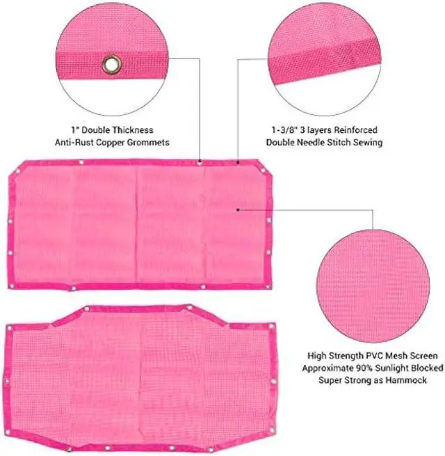 Alt view image 2 of 6 - JeCar JLU Sun Shade Mesh Sunshade Provides UV Sun Protection Exterior Accessories Compatible with Jeep Wrangler 2018-2024 JL Unlimited 4 Door Front & Rear, Pink