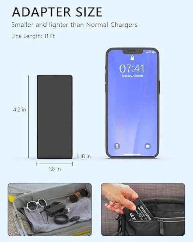 Alt view image 3 of 7 - N23C3 N20C5 N20C4 N20C6 N22C6 65W Charger Compatible with Acer Aspire 3 5 Series, N15Q8 N15Q9 N15Q10 N16P1 N19H2 Laptop Power Supply Cord