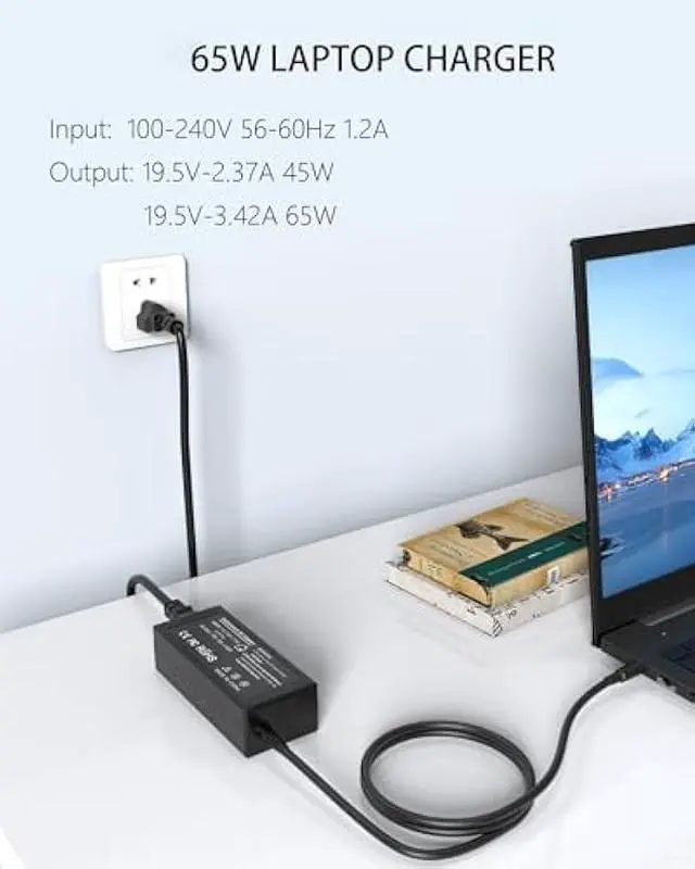 Alt view image 2 of 7 - N23C3 N20C5 N20C4 N20C6 N22C6 65W Charger Compatible with Acer Aspire 3 5 Series, N15Q8 N15Q9 N15Q10 N16P1 N19H2 Laptop Power Supply Cord