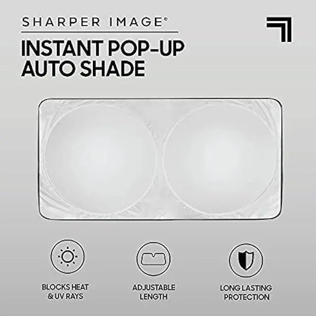 Alt view image 2 of 5 - BDK Car Windshield Sun Shade  Sun Visor & Sunshade for Car Windshield  UV Rays Interior Protection - Easy Setup & Keeps Your Vehicle Cool  SUV & Truck Accessories - Jumbo 63x35.5