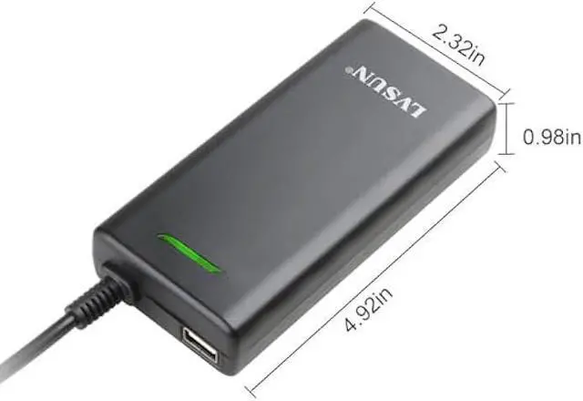 Alt view image 2 of 5 - Universal Laptop Charger 90W, Slim AC Adapter Power Supply Cord with USB Port for Mobile Phones| Tablet Compatible with Dell Lenovo Toshiba Acer Asus Gateway IBM and Most Notebooks