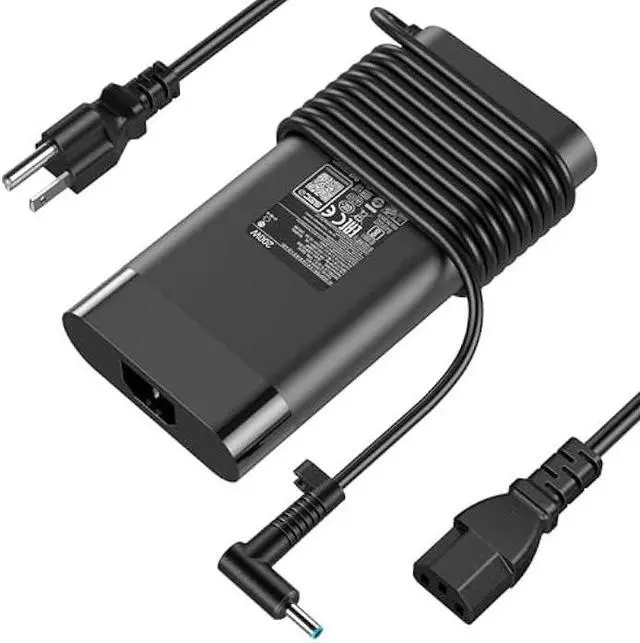 Alt view image 2 of 6 - 200W Laptop Charger Compatible with HP Omen 15 17 zbook 15 17 Victus 15 16 16-e1163nr Pavilion Gaming 15 17 Envy 15 2020 TPN-DA10 L00818-850 ADP-200HB B TPN-LA21 TPN-LA20 Power AC Adapter