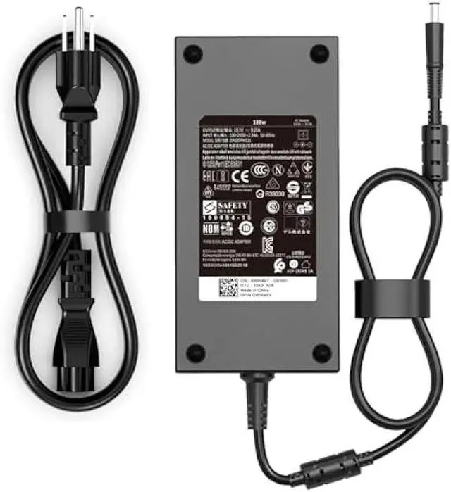 Main image of 180W Laptop Charger Fit for Dell Alienware 15 R1 R2 Precision 15 7000 (7510) 17 7000 (7710) M4600 M4700 M4800 la180pm180 da180pm111 19.5V 9.23A 7.4mm Tip AC Adapter Power Cord (180W Charger)