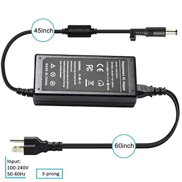 Alt view image 3 of 6 - 60W 19V 3.15A AC Adapter Compatible with Samsung R440 R480 R530 R540 R580 N110 N120 N130 N140 N150 NP270E4E NP270E5E NP470R5E Laptop Power Supply Cord