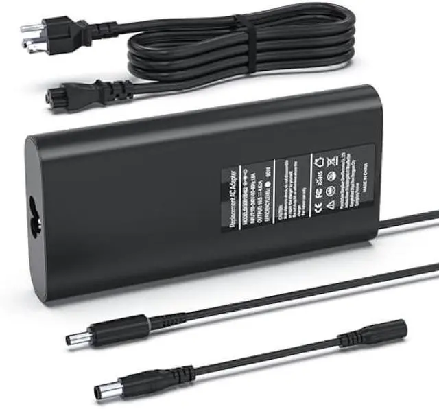 Main image of 90W/65W AC Adapter Compatible with Dell Latitude 5400/7410; Inspiron 15; Vostro; XPS 13; OptiPlex Micro 9020 3050 3060 3070 3080 5050 5060 7010 7040 7060 7070  19.5V 4.62A Power Supply (Non-USB-C)